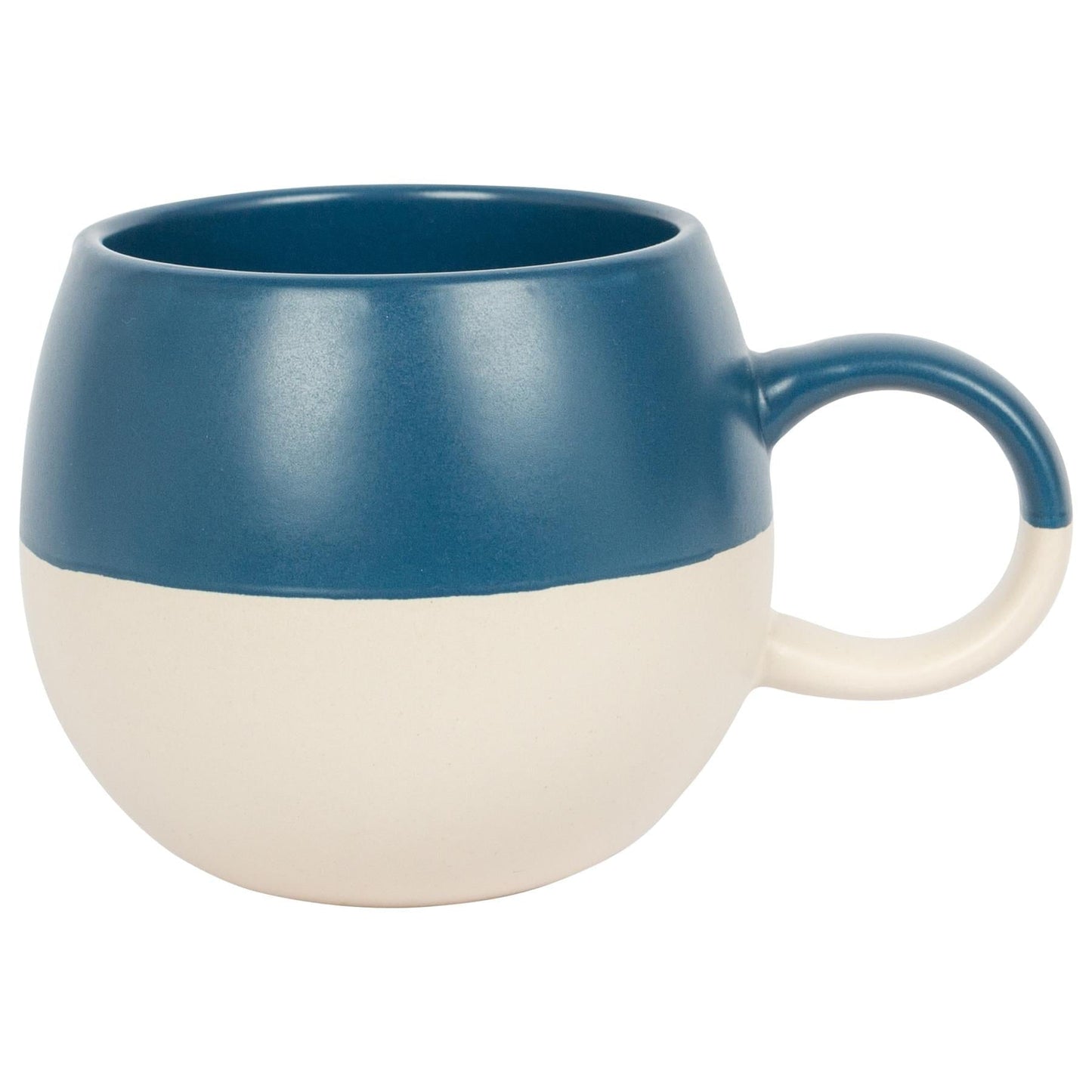 340ml Colour Block Stoneware Sphere Mug