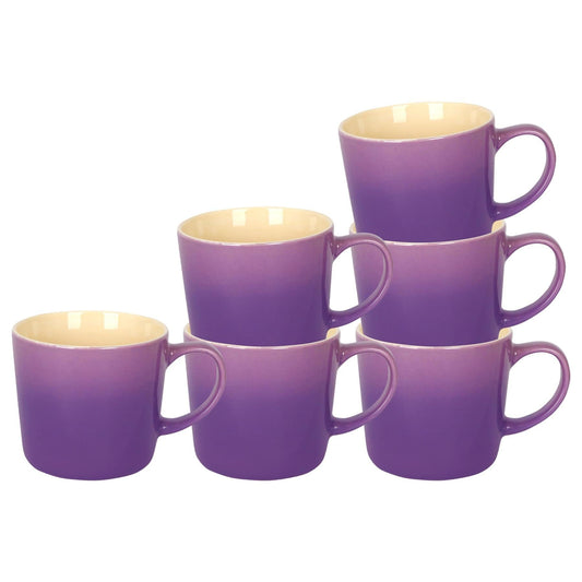 330ml New Bone China Ombre Mugs - Pack of 6