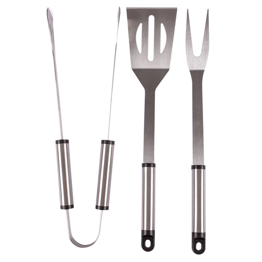 3pc Stainless Steel Barbecue Tool Set