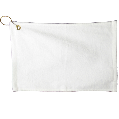 17.5 x 11 White Bar Towel with Hook