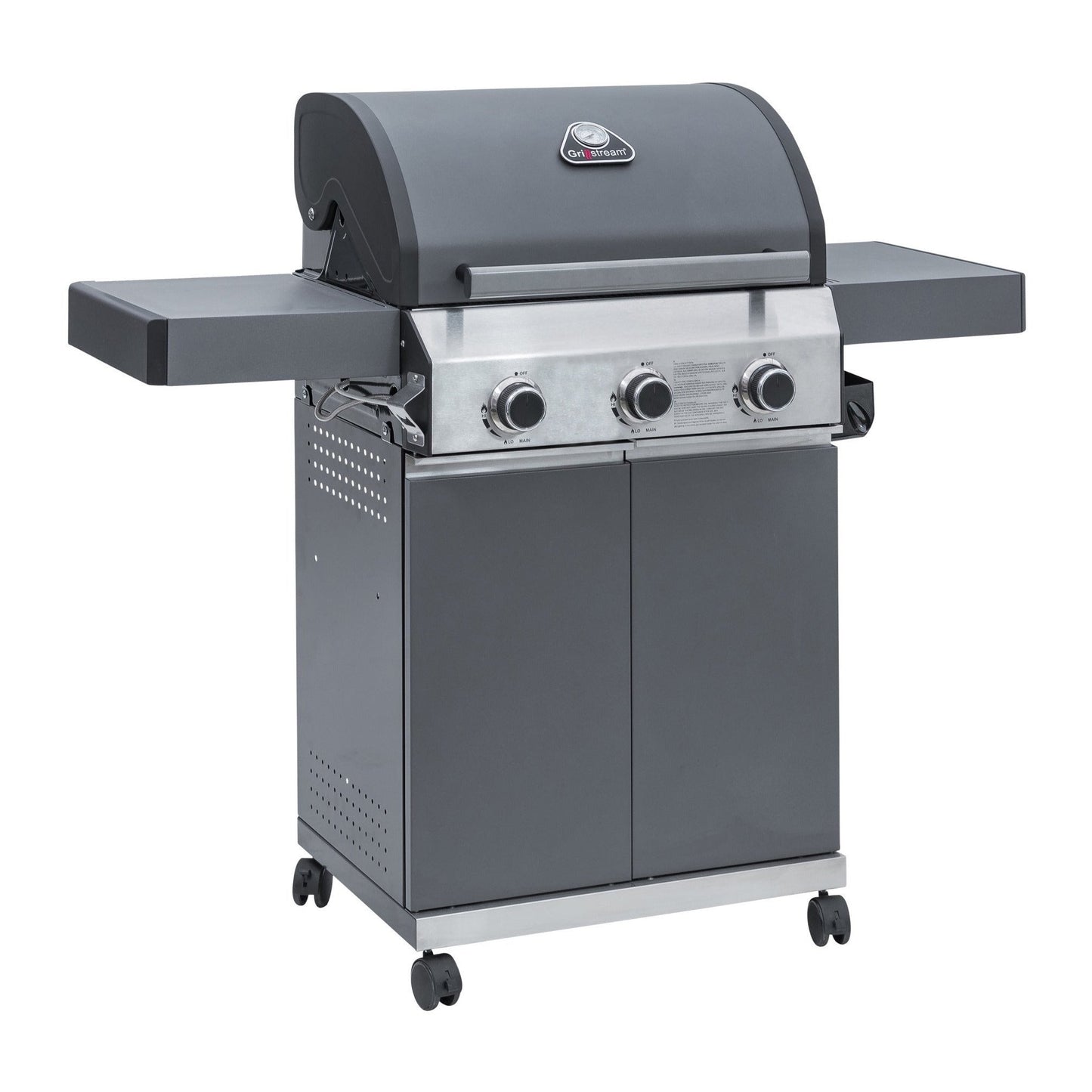 Classic 3 Burner Hybrid Barbecue | Matt Grey