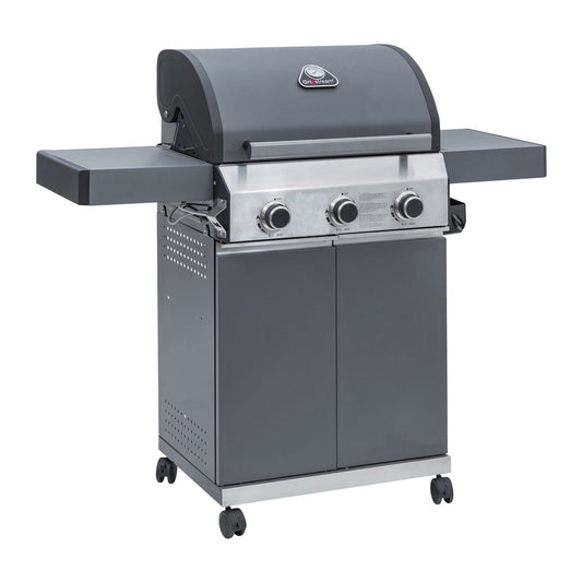 Classic 3 Burner Hybrid Barbecue | Matt Grey